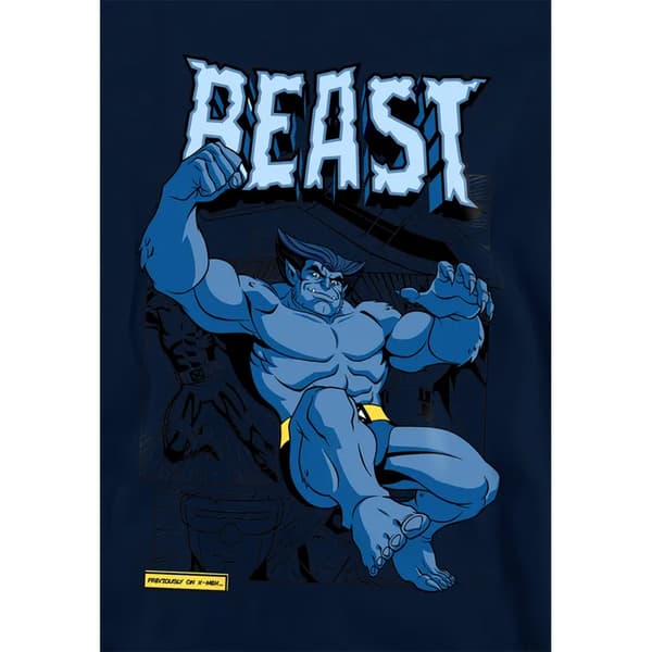 X-Men Barn/Kids Beast Comic Pull Over Hoodie 5-6 År Marinblå Navy 5-6 Years