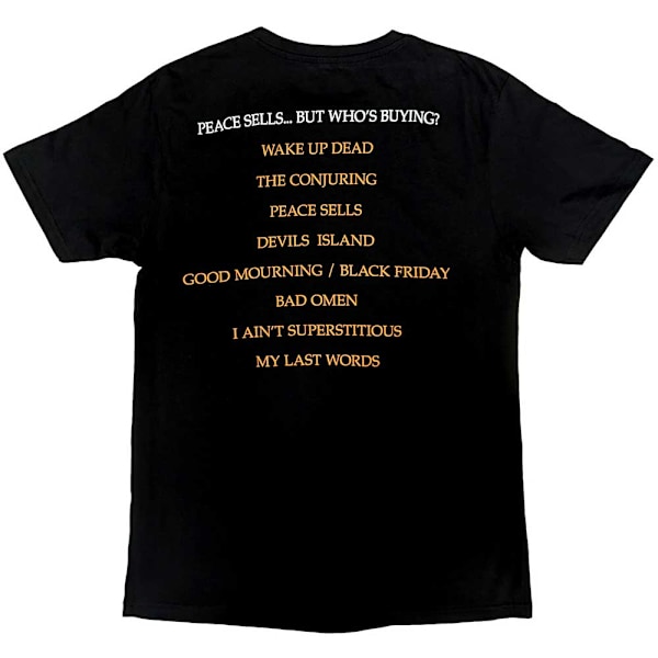 Megadeth Unisex Adult Peace Sells Album Cover T-Shirt M Svart Black M