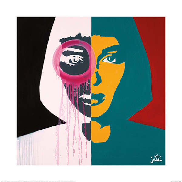 Jessi Dahlquist Osynlig Poster 40cm x 40cm Flerfärgad Multicoloured 40cm x 40cm