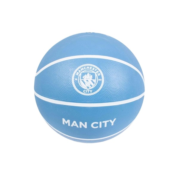 Manchester City FC Crest Basketboll 7 Blå/Vit Blue/White 7