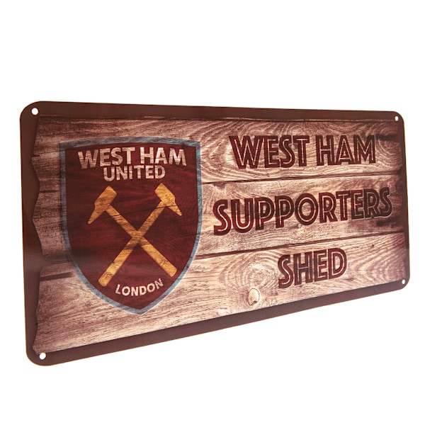West Ham United FC Supporters Shed Plaque One Size Brown Brown One Size