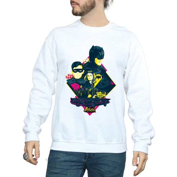 DC Comics Herr Batman TV Series Character Pop Art Sweatshirt XX White XXL