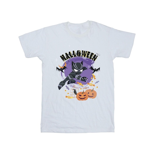 Marvel Girls Black Panther Halloween Bomull T-shirt 7-8 År W White 7-8 Years