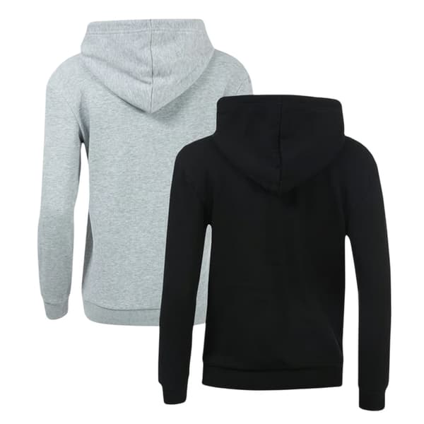Brave Soul Dam/Dam Drop Shoulder Regular Hoodie (2-pack) Black/Grey 8 UK
