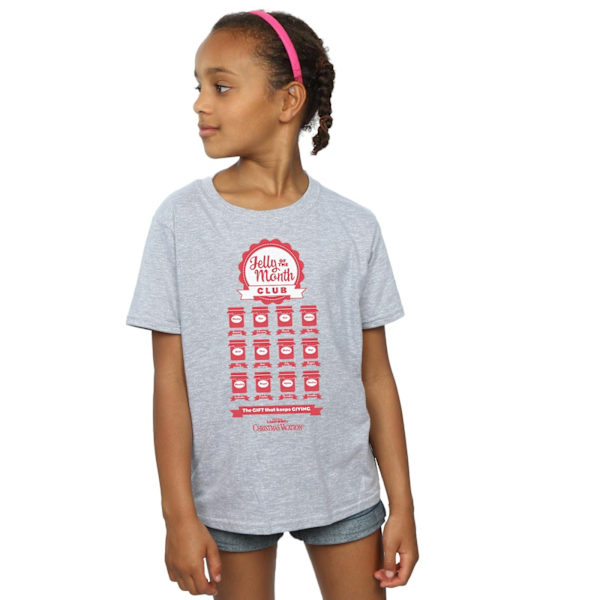 National Lampoon's Christmas Vacation Girls Jelly Club Bomull T-shirt Sports Grey 7-8 Years