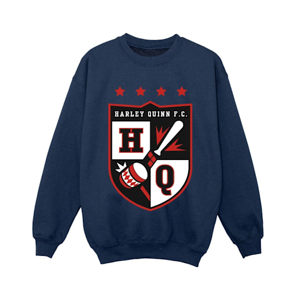 Justice League Boys Harley Quinn FC Pocket Sweatshirt 9-11 år Navy Blue 9-11 Years