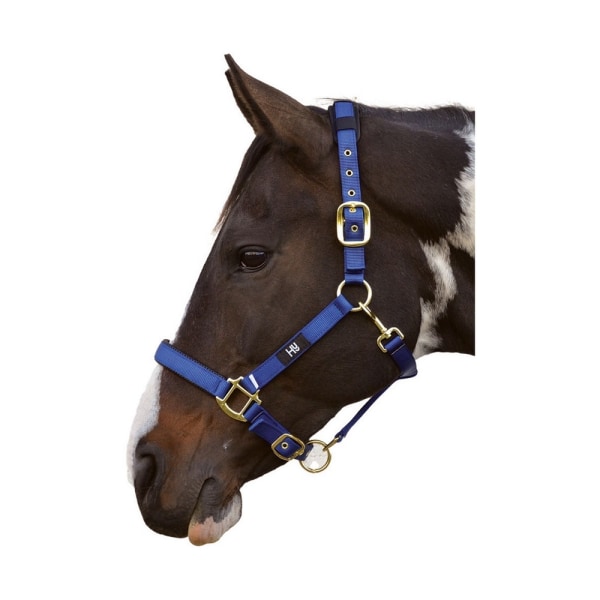 Hy Deluxe Padded Head Collar Pony Navy Navy Pony