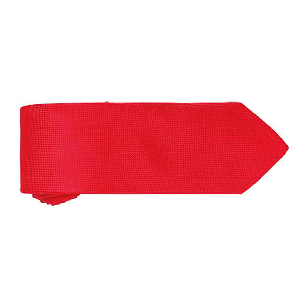 Premier Herr Micro Waffle Formell Arbetslips En Storlek Röd Red One Size