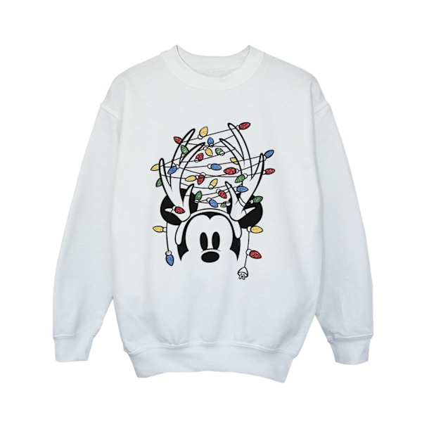 Disney Boys Mickey Mouse Jultröja med Ljus i Huvudet 9-11 White 9-11 Years