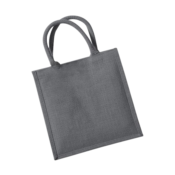 Westford Mill Midi Jute Tote Bag One Size Graphite Grey Graphite Grey One Size