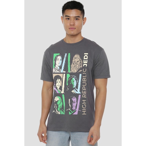 Star Wars: The Acolyte Herr High Republic Jedi Pastell T-shirt 3 Charcoal 3XL