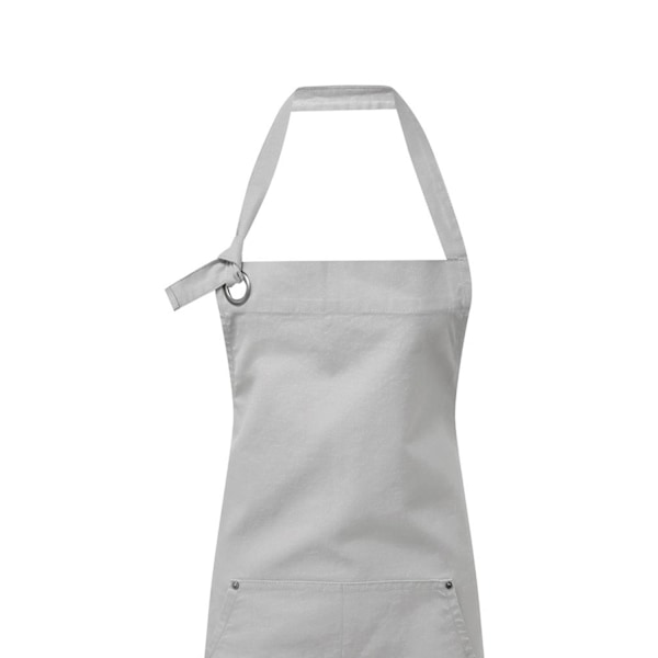 Premier Unisex Vuxen Bomulls Canvas Fickförkläde En Storlek Silver Silver One Size