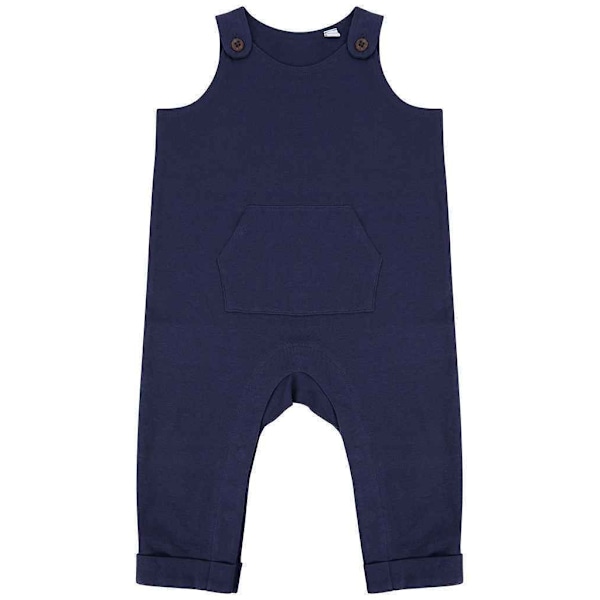 Larkwood Baby Ekologisk Bomull Dungarees 6-12 Månader Marinblå Navy 6-12 Months