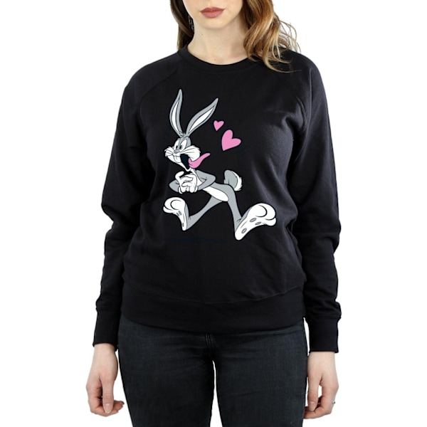 Looney Tunes Dam/Damer Bugs Bunny In Love Sweatshirt M Svart Black M