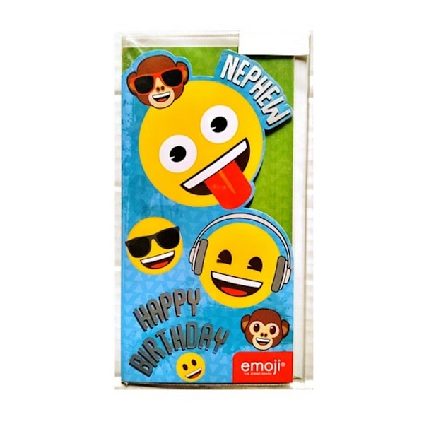 Emoji Brorson Grattis På Födelsedagen Gratulationskort En Storlek Flerfärgad Multicoloured One Size