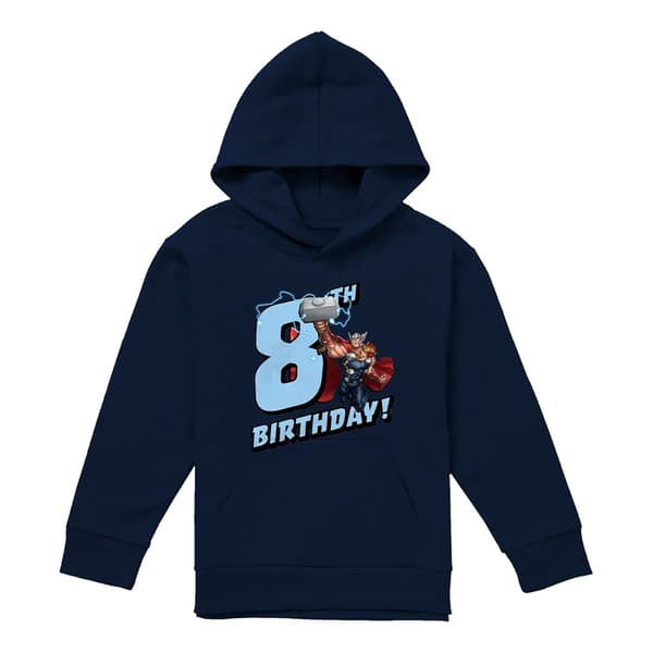 Marvel Barn/Barn Thor 8-årsdag Huvtröja 9-11 År Marinblå Navy 9-11 Years
