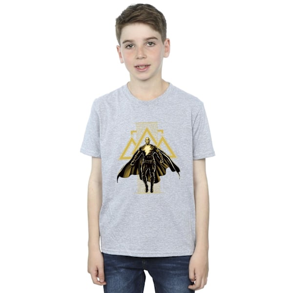 DC Comics Boys Black Adam Rising Golden Symbols T-Shirt 3-4 År Sports Grey 3-4 Years