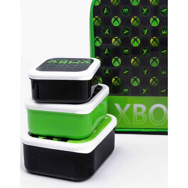 Xbox Lunch Bag och flaska (5-pack) One Size Svart/Grön Black/Green One Size