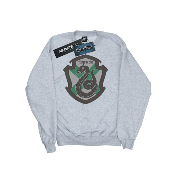 Harry Potter Herr Slytherin Crest Flat Sweatshirt S Sports Grey Sports Grey S