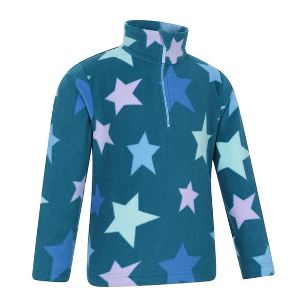 Mountain Warehouse Endeavour Star Microfleece Ha för Barn Turquoise 7-8 Years