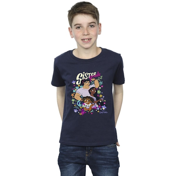 Disney Boys Encanto Sister Goals T-shirt 9-11 år Marinblå Navy Blue 9-11 Years