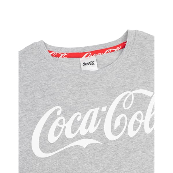 Coca-Cola Dam/Dam Logotyp Kortärmad Lång Pyjamas Set S Grå Grey/Red S