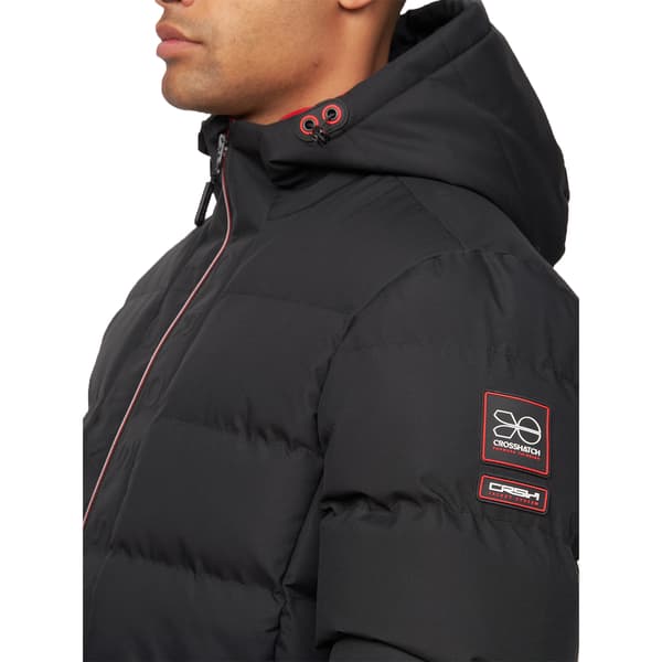 Crosshatch Kampnew Präglad Jacka Herr M Svart Black M