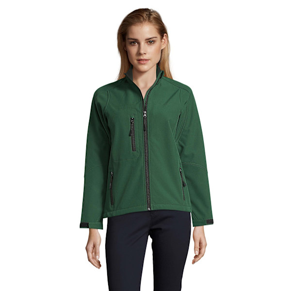 SOLS Dam/Kvinnor Roxy Soft Shell Jacka (Andningsbar, Vindtät Och Vattenavvisande) Bottle Green M
