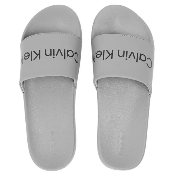 Calvin Klein Herr Flat Sliders 9 UK M Grå/Svart Grey/Black 9 UK M