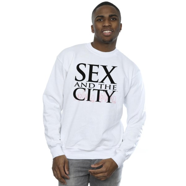 Sex And The City Män Logo Skyline Sweatshirt S Vit White S