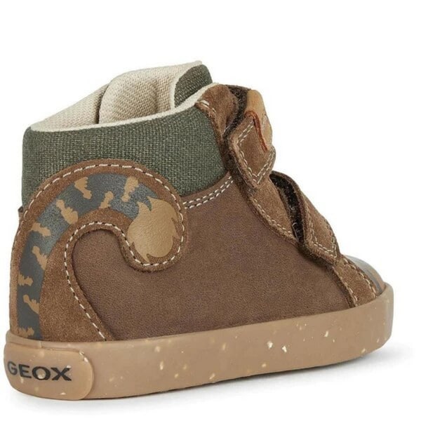 Geox Boys B Kilwi Läder Sneakers 4.5 UK Barn Brun/Mörk Brun Brown/Dark Brown 4.5 UK Child