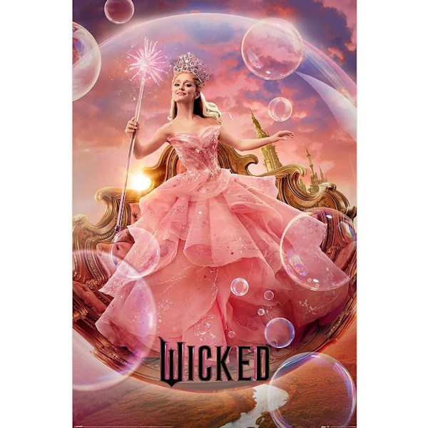 Wicked Glinda Pappersposter One Size Rosa Pink One Size