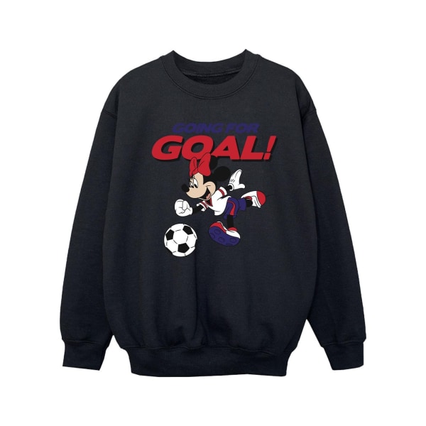 Disney Girls Minnie Mouse Going For Goal Sweatshirt 3-4 år B Black 3-4 Years