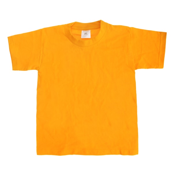 B&C Kids/Childrens Exact 190 kortärmad T-shirt (paket med 2) Gold 3-4