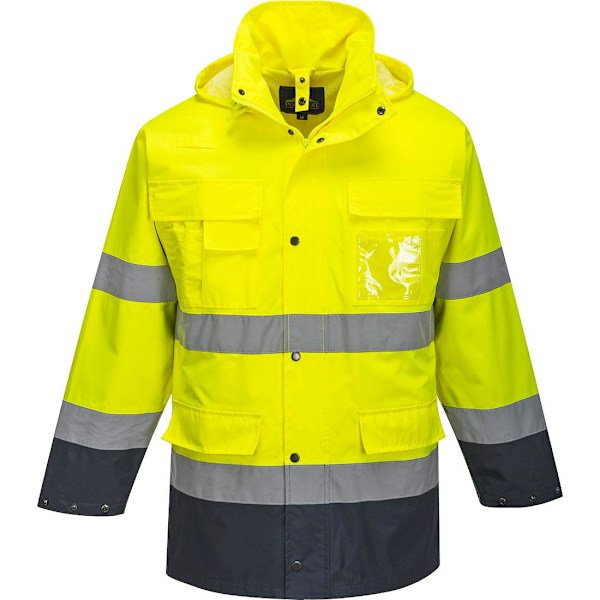 Portwest Herr S162 3 i 1 Lite Hi-Vis Jacka XXL Gul/Marinblå Yellow/Navy XXL