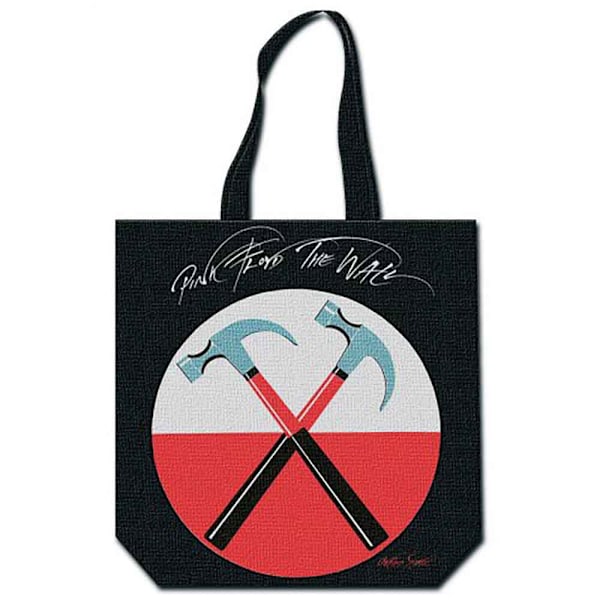 Pink Floyd The Wall Hammer Bomull Tote Bag One Size Svart/Röd Black/Red One Size