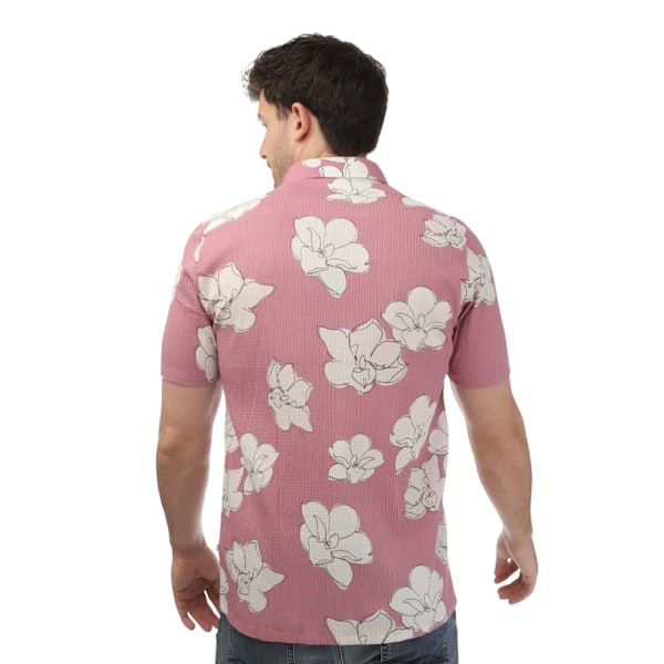 Ted Baker Unisex Vuxen Coving Blommig Seersucker Kortärmad S Pink M