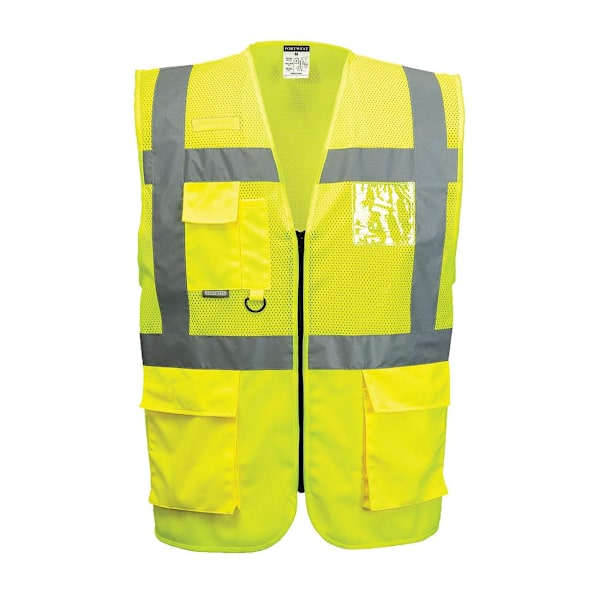 Portwest Herr Madrid Mesh Hi-Vis Väst XS Gul Yellow XS