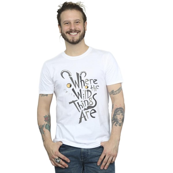 Where The Wild Things Are Herr T-shirt med monsterlogotyp L Vit White L