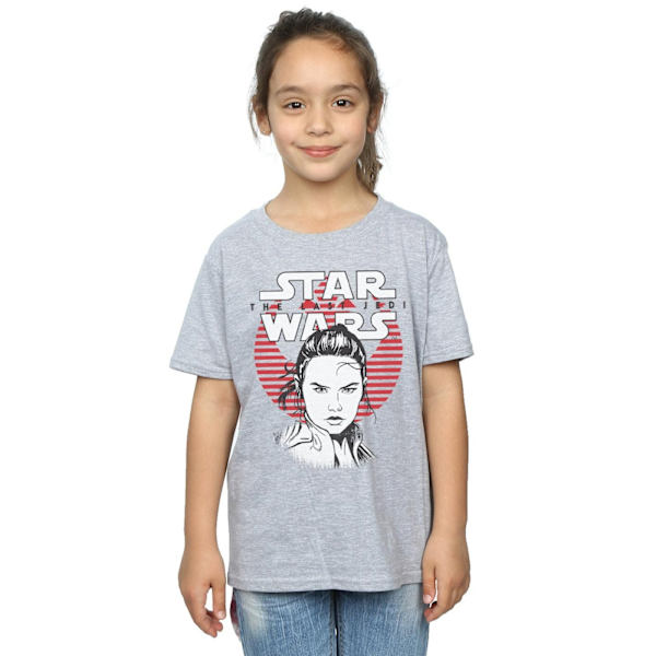 Star Wars Girls The Last Jedi Heroes Bomull T-shirt 5-6 år S Sports Grey 5-6 Years