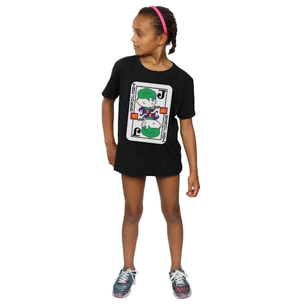 DC Comics Girls Chibi Joker Spelkorts Bomull T-shirt 12-13 år Black 12-13 Years