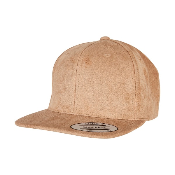 Flexfit Unisex Adult Faux Suede Snapback Cap One Size Khaki Khaki One Size