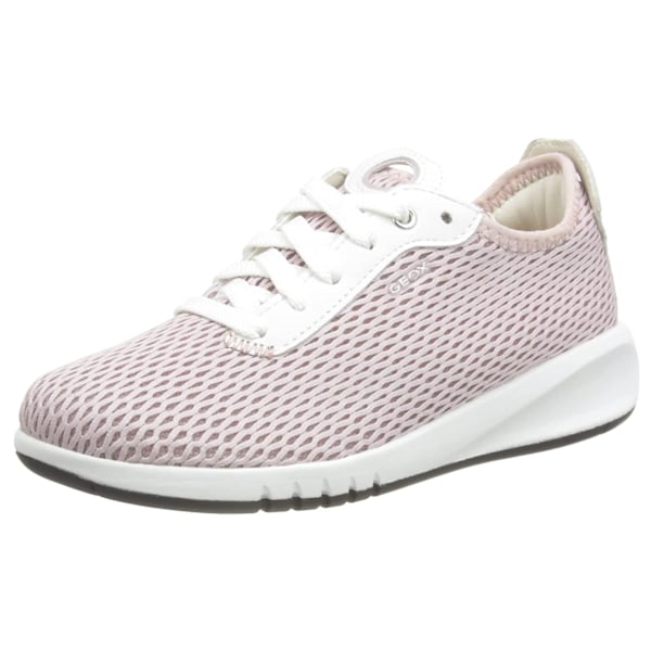 Geox Dam/Dam Aerantis Läder Sneakers 6 UK Antikrosa/ Antique Rose/White 6 UK