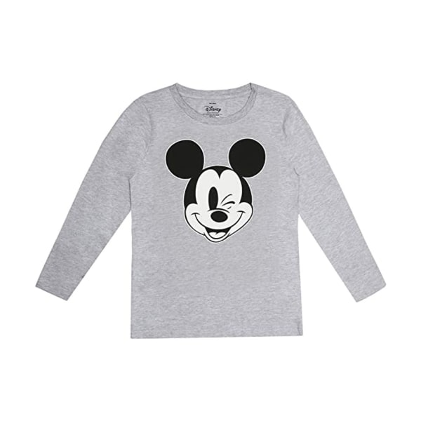 Disney Dam/Dam Musse Pigg Blink Lång Pyjamas Set S Grå/B Grey/Black/White S