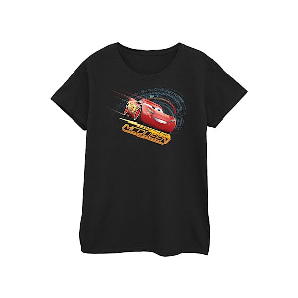 Cars Dam/Kvinnor Blixten McQueen Bomull T-shirt S Svart Black S