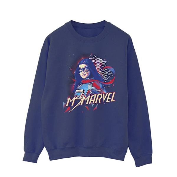 Marvel Ms Marvel Face Fade Sweatshirt 4XL Marinblå Navy Blue 4XL