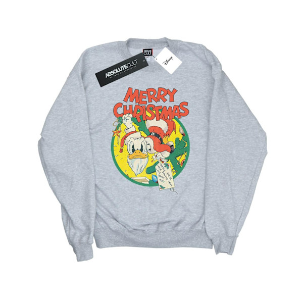 Disney Girls Donald Duck God Jul Sweatshirt 9-11 År Sports Grey 9-11 Years