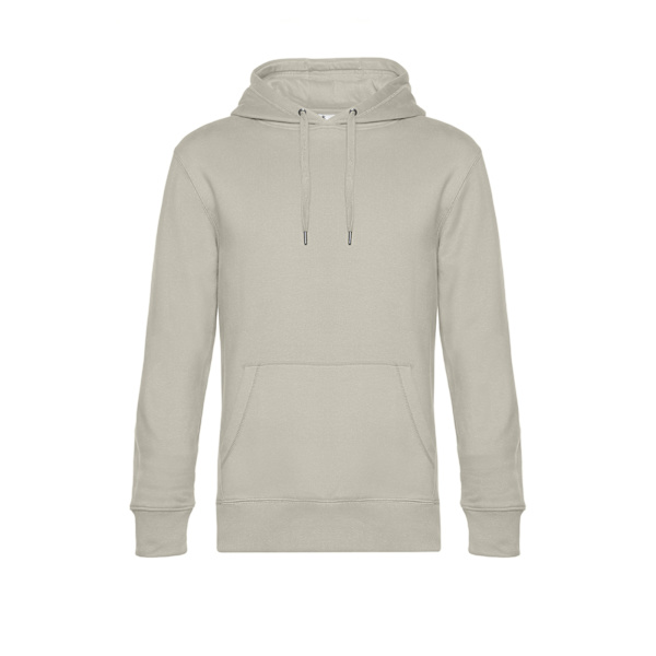 B&C Herr King Hoodie M Grå Dimma Grey Fog M