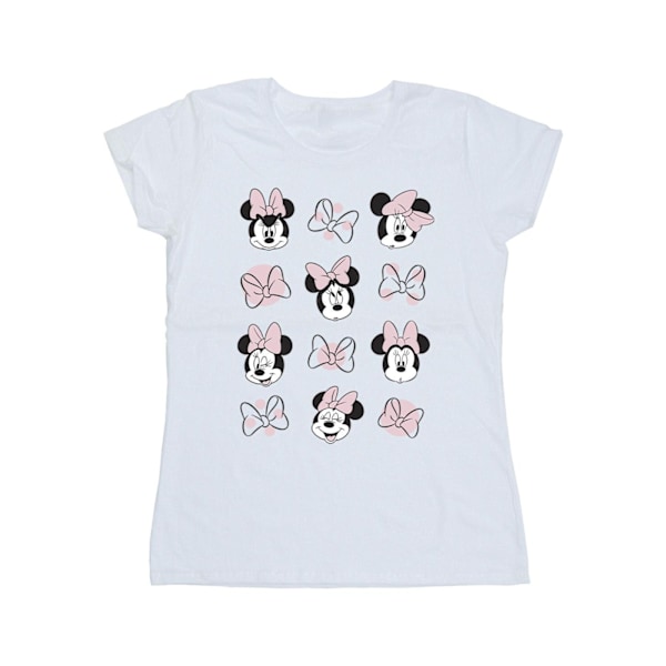 Disney Dam/Kvinnor Minnie Mouse Flera Bomull T-shirt M Vit White M