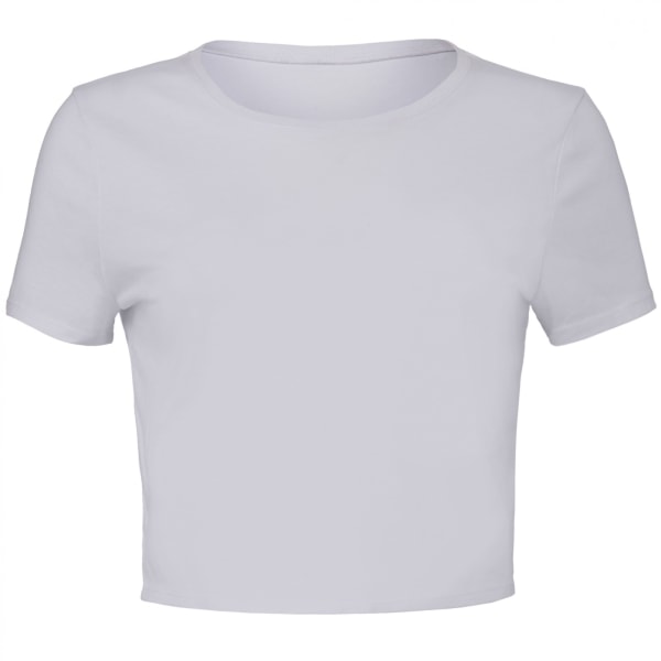 Bella + Canvas Dam/Dam Polycotton Crop T-shirt XS/S Vit White XS/S